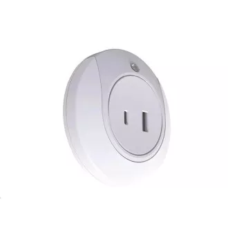 WG - Noční LED světlo do zásuvky s USB / WG FireFly / white