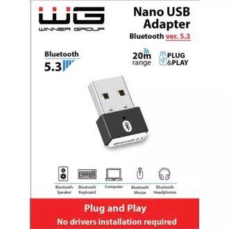 WG - Adaptér Mini Bluetooth 5.3 WG - Adaptér Mini Bluetooth 5.3