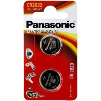 PANASONIC Lithiová baterie (knoflíková) CR-2032EL/2B 3V (Blistr 2ks)
