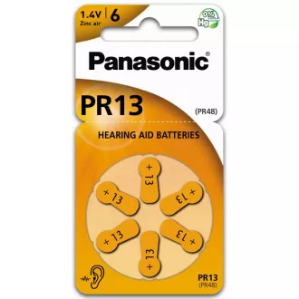 PANASONIC Zinkovzduchová baterie PR-13(48)/6LB AAA 1, 2V (Blistr 6ks) PANASONIC Zinkovzduchová baterie PR-13(48)/6LB AAA 1, 2V (Blistr 6ks)
