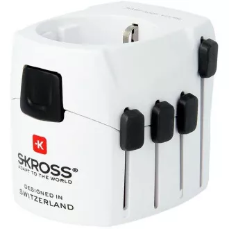 SKROSS cestovní adaptér PRO, 6.3A max., uzemněný, univerzální pro celý svět SKROSS cestovní adaptér PRO, 6.3A max., uzemněný, univerzální pro celý svět