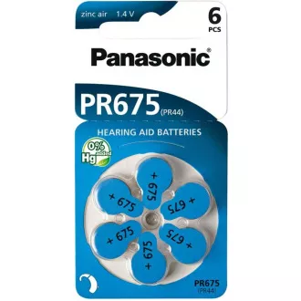 PANASONIC Zinkovzduchová baterie PR-675(44)/6LB AA 1, 2V (Blistr 6ks) PANASONIC Zinkovzduchová baterie PR-675(44)/6LB AA 1, 2V (Blistr 6ks)