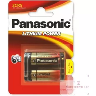 PANASONIC Lithiové - FOTO baterie 2CR-5L/1BP 6V (blistr - 1ks)