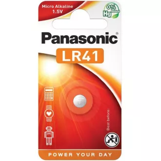 PANASONIC Alkalická MIKRO baterie LR-41EL/1B 1, 5V (Blistr 1ks) PANASONIC Alkalická MIKRO baterie LR-41EL/1B 1, 5V (Blistr 1ks)