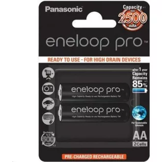 PANASONIC Eneloop pro Recharged AA / 2500mAh (Blistr 2ks) PANASONIC Eneloop pro Recharged AA / 2500mAh (Blistr 2ks)