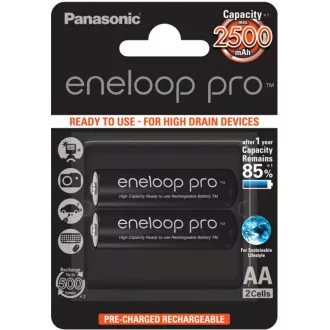 PANASONIC Eneloop pro Recharged AA / 2500mAh (Blistr 2ks) PANASONIC Eneloop pro Recharged AA / 2500mAh (Blistr 2ks)