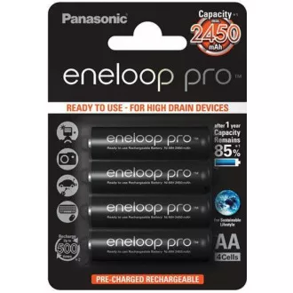 PANASONIC Eneloop pro Recharged AA / 2500mAh (Blistr 4ks) PANASONIC Eneloop pro Recharged AA / 2500mAh (Blistr 4ks)