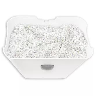 DESQ Skartovačka, 4 x 38 mm, 15l, křížový řez, bílá DESQ Skartovačka, 4 x 38 mm, 15l, křížový řez, bílá