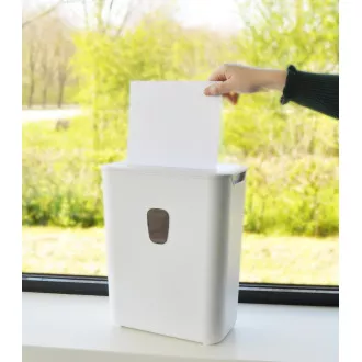 DESQ Skartovačka, 4 x 38 mm, 15l, křížový řez, bílá DESQ Skartovačka, 4 x 38 mm, 15l, křížový řez, bílá
