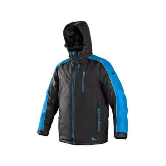 Bunda CXS BRIGHTON, zimní, pánská, černo-modrá, vel.4XL Bunda CXS BRIGHTON, zimní, pánská, černo-modrá, vel.4XL