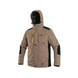 Bunda CXS BALTIMORE, pánská, béžovo - černá, vel. 3XL Bunda CXS BALTIMORE, pánská, béžovo - černá, vel. 3XL