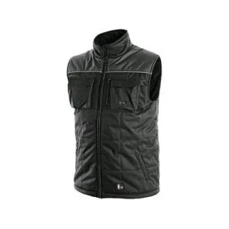 Vesta CXS SEATTLE, pánská, zimní, fleece, černo-šedá, vel. 2XL
