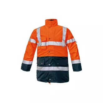 BI ROAD bunda HV oranžová/navy L BI ROAD bunda HV oranžová/navy L
