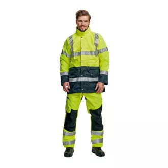 BI ROAD bunda HV oranžová/navy XXL
