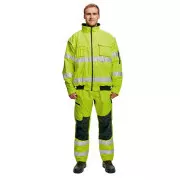 CLOVELLY pilot bunda HV oranž./navy L