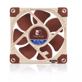 NOCTUA Ventilátor NF-A8 PWM, 80mm, hnědá NOCTUA Ventilátor NF-A8 PWM, 80mm, hnědá
