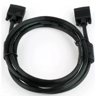GEMBIRD Kabel VGA prodlužovací 1, 8m, černý (HD15M/F, dvojité stínění, feritová jádra) GEMBIRD Kabel VGA prodlužovací 1, 8m, černý (HD15M/F, dvojité stínění, feritová jádra)