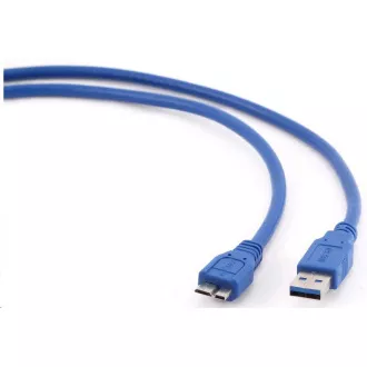 GEMBIRD Kabel USB 3.0 A-Micro B propojovací 1, 8m (modrý) GEMBIRD Kabel USB 3.0 A-Micro B propojovací 1, 8m (modrý)