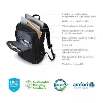 DICOTA Eco Backpack SCALE 13-15.6 Black