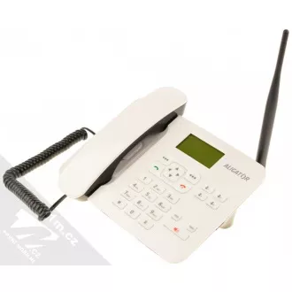 Aligator GSM stolní telefon T100, bílá Aligator GSM stolní telefon T100, bílá