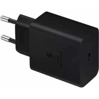 Samsung cestovní nabíječka EP-T4510XBE, Fast Charging 45W, USB-C + datový kabel USB-C, černá Samsung cestovní nabíječka EP-T4510XBE, Fast Charging 45W, USB-C + datový kabel USB-C, černá