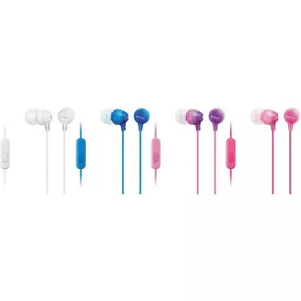 SONY stereo sluchátka MDR-EX15AP, černá SONY stereo sluchátka MDR-EX15AP, černá