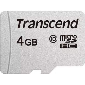 TRANSCEND MicroSDHC karta 4GB 300S, Class 10, bez adaptéru TRANSCEND MicroSDHC karta 4GB 300S, Class 10, bez adaptéru