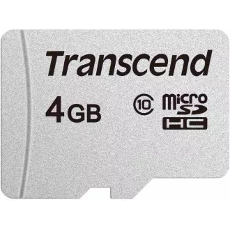 TRANSCEND MicroSDHC karta 4GB 300S, Class 10, bez adaptéru TRANSCEND MicroSDHC karta 4GB 300S, Class 10, bez adaptéru