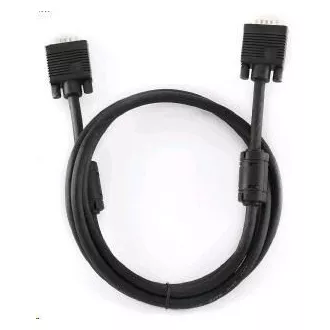 GEMBIRD Kabel VGA propojovací 5m, černý (HD15M/M, dvojité stínění, feritová jádra)