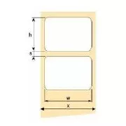 OEM samolepicí etikety 50mm x 30mm, bílý papír, cena za 1500 ks