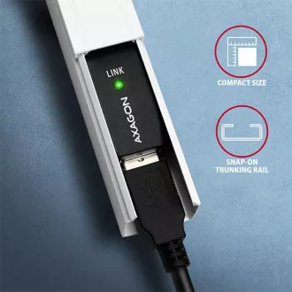 AXAGON ADR-210, USB 2.0 A-M -> A-F aktivní prodlužovací / repeater kabel, 10m AXAGON ADR-210, USB 2.0 A-M -> A-F aktivní prodlužovací / repeater kabel, 10m
