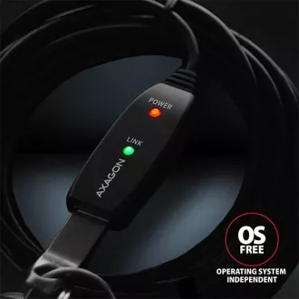 AXAGON ADR-210, USB 2.0 A-M -> A-F aktivní prodlužovací / repeater kabel, 10m AXAGON ADR-210, USB 2.0 A-M -> A-F aktivní prodlužovací / repeater kabel, 10m