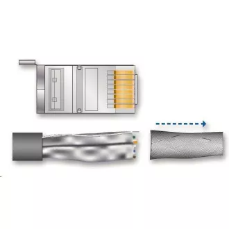 UBNT TOUGHCable Carrier [Level 2, SFTP kabel, drát, outdoor, CAT5e, 24AWG, 305m]