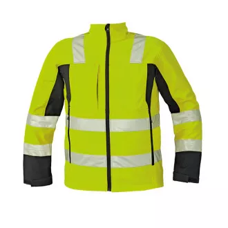 MALTON softshell. bunda HV žlutá S