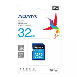 ADATA SDHC karta 32GB Premier UHS-I Class 10 ADATA SDHC karta 32GB Premier UHS-I Class 10