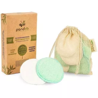 Pandoo Bambusové pratelné odličovací tamponky 10 ks Pandoo Bambusové pratelné odličovací tamponky 10 ks