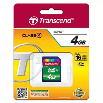 TRANSCEND SDHC karta 4GB Class 4