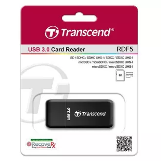 TRANSCEND Card Reader F5, USB 3.0, Black TRANSCEND Card Reader F5, USB 3.0, Black