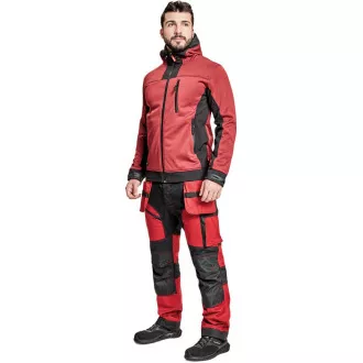 HUYER SOFTSHELL bunda červená XS HUYER SOFTSHELL bunda červená XS
