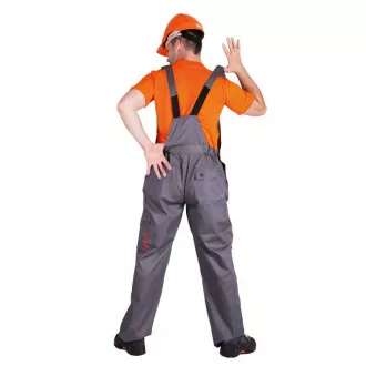 DESMAN kalhoty lacl šedá/oranžová 52 DESMAN kalhoty lacl šedá/oranžová 52