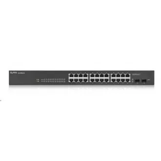 Zyxel GS1900-24 v2 26-port Gigabit Web Smart switch, 24x gigabit RJ45, 2x SFP, fanless