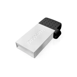 TRANSCEND Flash Disk 16GB JetFlash®380S, USB 2.0/micro USB (R:20/W:5 MB/s) stříbrná TRANSCEND Flash Disk 16GB JetFlash®380S, USB 2.0/micro USB (R:20/W:5 MB/s) stříbrná
