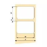 OEM samolepicí etikety 50mm x 25mm, termoetikety, cena za 2000 ks