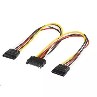 PREMIUMCORD Kabel SATA napájecí (Y) k HDD (2xF/1xM, 16cm, rozdvojka) PREMIUMCORD Kabel SATA napájecí (Y) k HDD (2xF/1xM, 16cm, rozdvojka)
