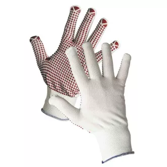 GANNET rukavice nylon., PVC terč. 7 GANNET rukavice nylon., PVC terč. 7