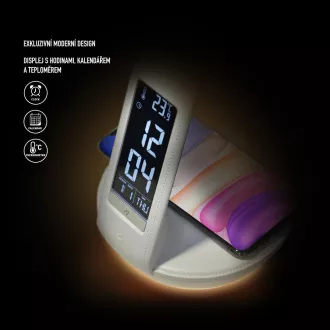 RTL 204 stm.LED lamp.černá Qi 6W RETLUX