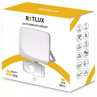 RSL 251 LED REFL. 20W 4000K PIR RETLUX RSL 251 LED REFL. 20W 4000K PIR RETLUX