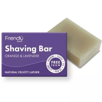 Friendly Soap Přírodní mýdlo na holení pomeranč a levandule 95 g Friendly Soap Přírodní mýdlo na holení pomeranč a levandule 95 g