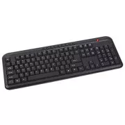 C-TECH klávesnice KB-102M USB, multimediální, slim, black, CZ/SK