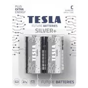 Baterie Tesla Silver+ Alkalické C (LR14, malé monočlánky) 2ks